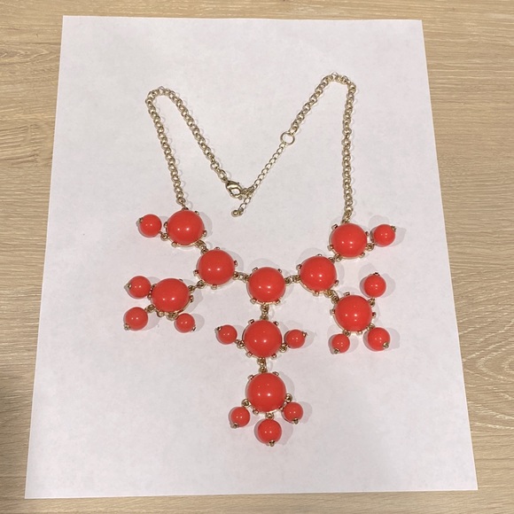 Y2K Coral Bubble Necklace - Picture 1 of 1